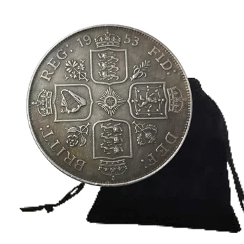 1953 Великобритания Стара Монета Британската Корона Монети Световните Монети Айде Копие Монети Предизвикателство Монета Сувенири Подарък + Подарък пакет