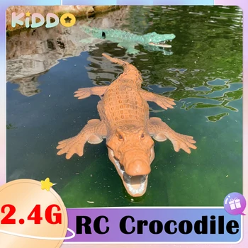 2,4 G Rc Крокодил Лодка с Дистанционно Управление Електрически Имитационный Дистанционно Управление Акула Летни Детски Улични Играчки за Момчета, Подаръци