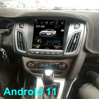 2 Din Android Стерео За Ford Focus 3 MK3 Главното Устройство 2012 2013-2019 Автомобилен Мултимедиен Плейър GPS Авторадио Екран в Стил Tesla