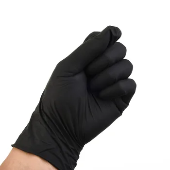 20PCS Черни Нитриловые Ръкавици (Без латекс) Защитни Кухненски Ръкавици за Еднократна употреба, За Битови Кухненски Почистващи Ръкавици