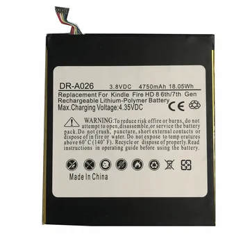 3.7V4750mah Нова батерия за таблет Kindle Fire HD 8 6th GEN PR53DC MC-28A8B8, полимерна литиева батерия