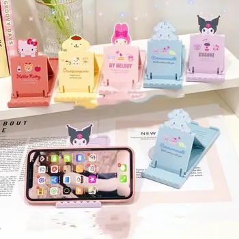 Kawaii Sanrio Поставка За Мобилен Телефон Здравей Kittys Аксесоари Скъпа Красотата Карикатура Аниме Регулируема Височина Подкрепа За Влакчета Играчки Подарък За Момичета