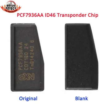 KEYECU Оригинален PCF7936AA ID46 Транспондер Чип PCF7936 Отключване ID 46 PCF 7936 (Актуализация PCF7936AS) Въглероден Автоматично Чип За Citroen
