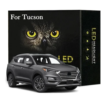 Led Комплект Вътрешно Осветление За Hyundai Tucson 2004-2015 2016 2017 2018 2019 2020 2021 2022 Led Лампи Куполна Карта За Четене Canbus