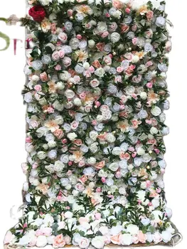 SPR Китай Доставя Сватбена Арка Централната Част на Букета Листа от Растения, Цветя, Декоративна Изкуствена Зелена Стена