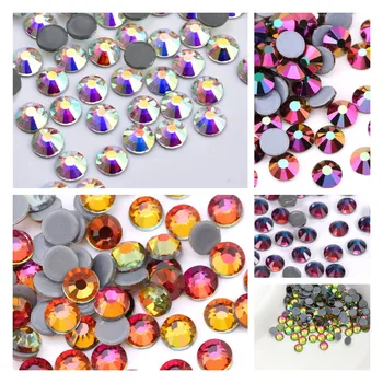 SS3-SS30 Crystal DMC Кристали за гореща фиксация, AB ColorSeries, Стъклени Кристали За коригиране на Желязо в Стразах, Украса за шиене и плат
