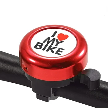Велосипеден Звънец Love От Алуминиева Сплав Mini I Love My Bike Универсален Планински Велосипед Пътен Электровелосипед Електрически Скутер Креативни Аксесоари