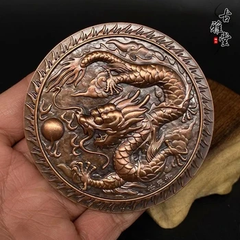 Изискана имитация на чиста мед дванадесет зодиакални знаци и украшения във формата на медали с дракони