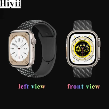 Каишка от Въглеродни влакна За Apple Watch Band 49 мм 45 мм 44 мм 41 мм 40 мм iWatch 42 мм 38 мм Гривна Apple Watch Series 8 7 6 4 3 SE Ultra