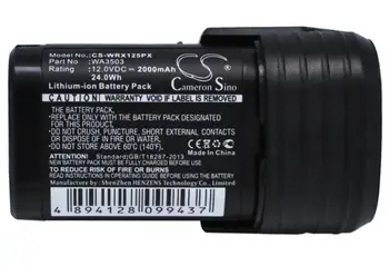 камерън китайско 2000 mah батерия за WORX WU288 WX125 WX125.1 WX125.3 WX125.3 D-Lite WX125.4 WX125.5 WX125.6 WX125.7 WX125.M WX126
