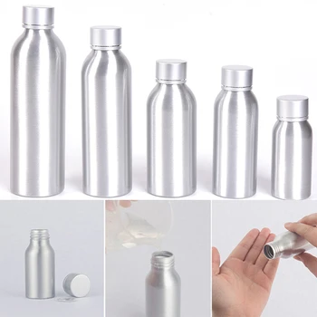Контейнер за лосион течност Козметичен Лосион за съхранение на бутилки се движат алуминиева бутилка за еднократна употреба течността, работещи с Распределителем течни Сапуни, шампоан за капак