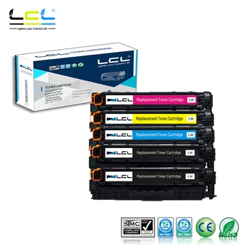 Лазерен тонер касета LCL 304A CC530A CC531A CC532A CC533A (5 бр.), Съвместима за HP Color LaserJet CP2020/CP2025/CM2320