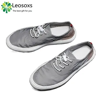 Лятна нова мъжки корейската версия на тренд парусиновой обувки Leosoxs KuaFu, мъжки дизайнерски обувки, мъжки обувки, маратонки, маратонки парусиновые