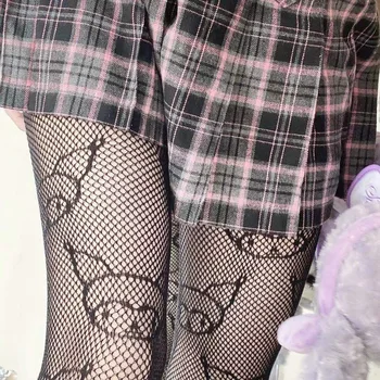 Мрежести чорапи Момиче мрежести чорапи, секси чорапогащи Аниме Кукуми Лолита Cosplay самоличността на чорапогащи