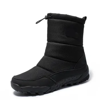 Мъжки външни непромокаеми обувки с къса тръба, обувки за риболов, мини зимни обувки с дрямка и дрямка, удобни и топли