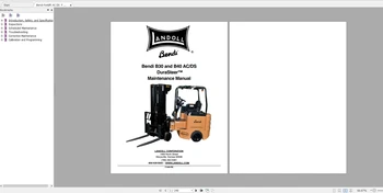 Ръководство по пълна колекция от вилочных мотокари Landoll Bendi DVD PDF