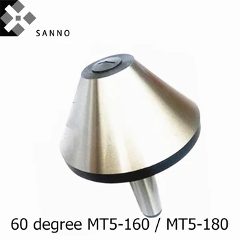 Точност ръководят MT5-160 / MT5-180 60-градусов въртящ се център с едър нос с ЦПУ, въртящ се връх чадър за струг thimble
