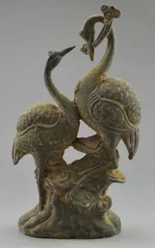 Умело направени китайски Артикул, Украсени с Старинна Бронзова статуя на ръчно изработени 