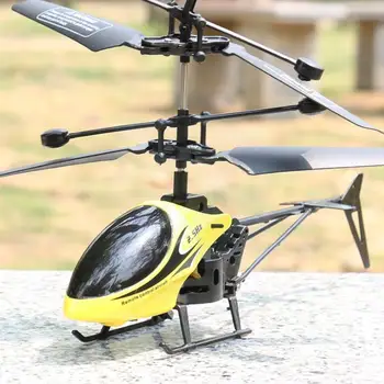 Rc Мини Хеликоптер, 2-лентов Дистанционно Управление на Хеликоптер, С Лек Устойчив На Падане на Дистанционното Управление на Хеликоптер За Деца Играчка Gif D3v0