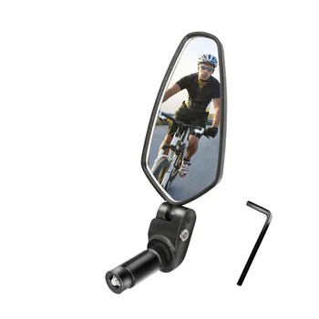 Регулируема На 360 ° Кормило Огледалото за Обратно виждане, Странични Рефлектор На Края на Кормилото, Широкодиапазонное Регулируемо Огледало За Планински Велосипеди, Аксесоари За МТБ