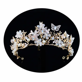Сватбени Аксесоари От Висок Клас За Младоженци Crystal Crown Мода Темперамент Студийная Модел Фотография На Едро