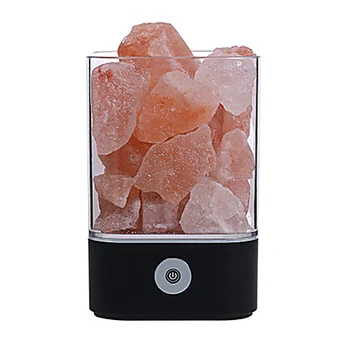 Солна лампа гималайская кристален солна лампа с функция за зареждане през USB натурална лампа за пречистване на въздуха с отрицателни йони нощна лампа за спални